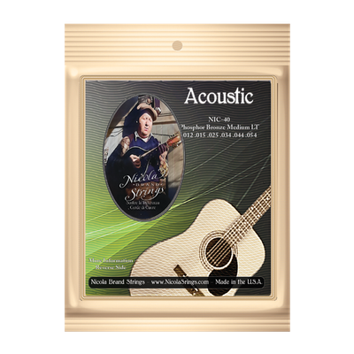 Acoustic - NIC40 Medium Lights - Phosphor Bronze - Single pack