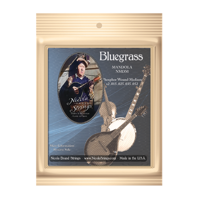 Bluegrass Mandola NMDM - Mediums - Loop End -Phosphor Bronze - Single Pack