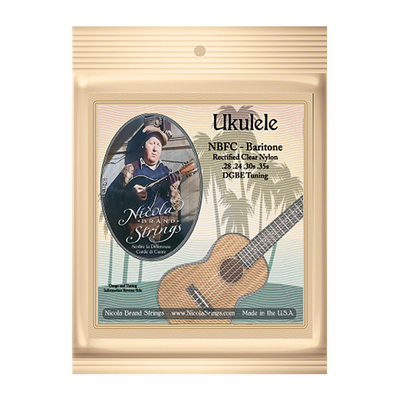 Ukulele NBFC Baritone - Rectified Clear Nylon - Single Pack