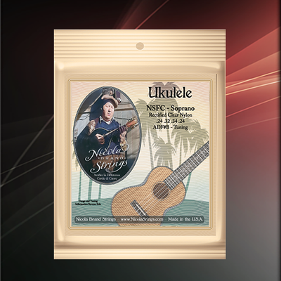 Ukulele NSFC - Soprano - Rectified Clear Nylon  - Single Pack