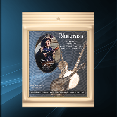 Bluegrass - Banjo 5 String - NB32NW - Extra Light - Loop End - Single Pack