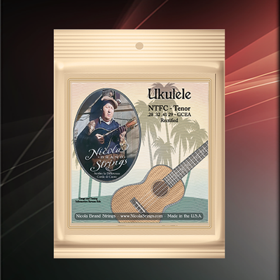 Ukulele NTFC Tenor - Rectified Clear Nylon - Single Pack (Free low G .029 Silver)