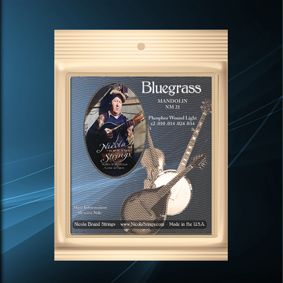 Bluegrass Mandolin NM21 - Extra Light - Loop End - Phosphor Bronze - Single Pack