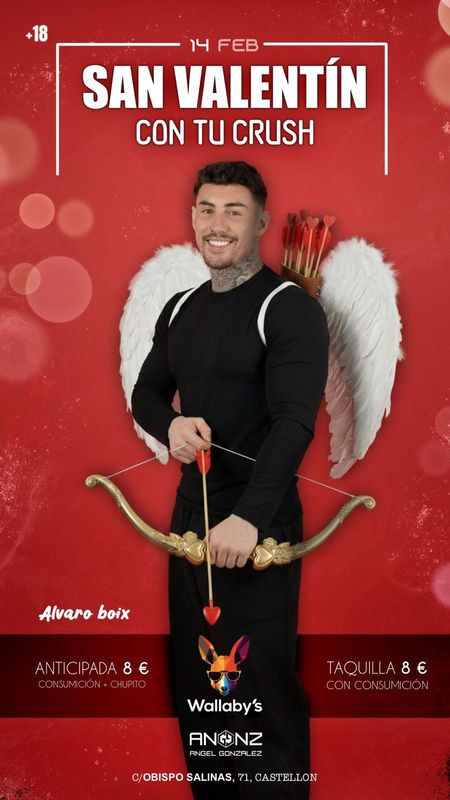 Entrada SABADO 14 de Febrero SAN VALENTÍN Entrada SABADO 14 de Febrero SAN VALENTÍN