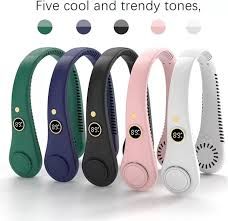 R-8 Bladless  Neck Fan,  USB Rechargeable, 5 Speed