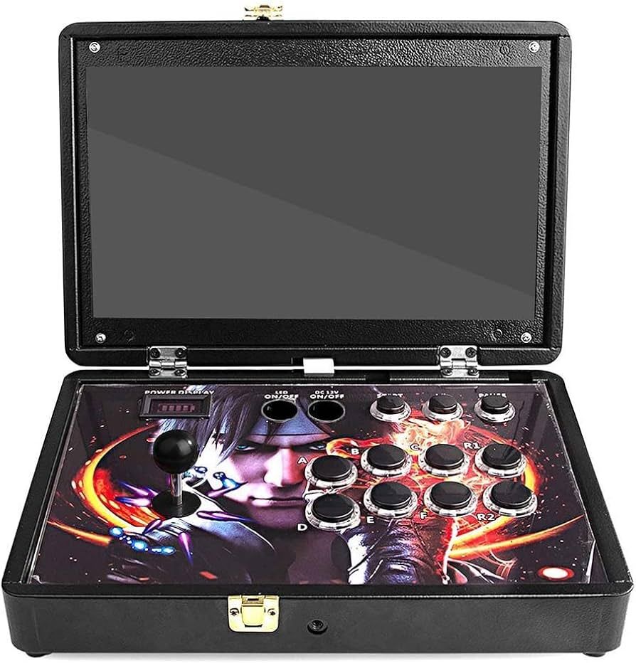 Arcade Game Console 14 inch Screen  Portable All-metal Case 1 player or 2
