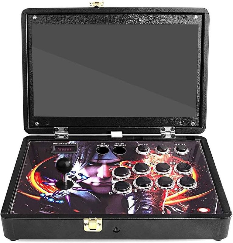 Arcade Game Console 14 inch Screen  Portable All-metal Case 1 player or 2