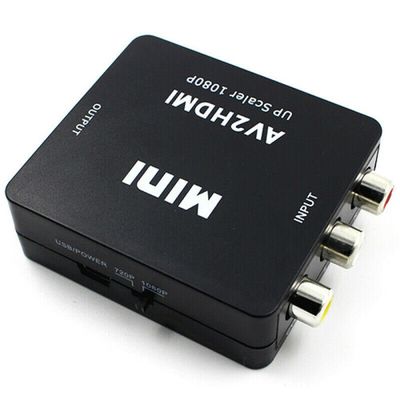 Composite AV RCA CVBS to HDMI Video Audio Converter Adapter