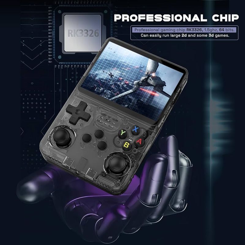 R36S Retro Handheld Video Game Console,3.5Inch IPS Screen