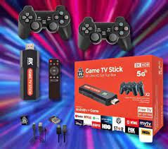 X2 Game TV Stick TV Box 64GB 10000+ HD 8K 5G WiFi retro r PK Q9