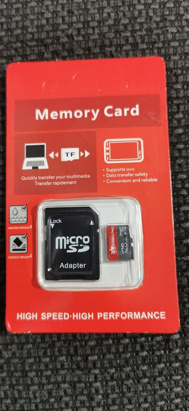 128gb  TF Memory Card, Class 10 UHS-I Ultra High Speed TF Card with SD Adapter