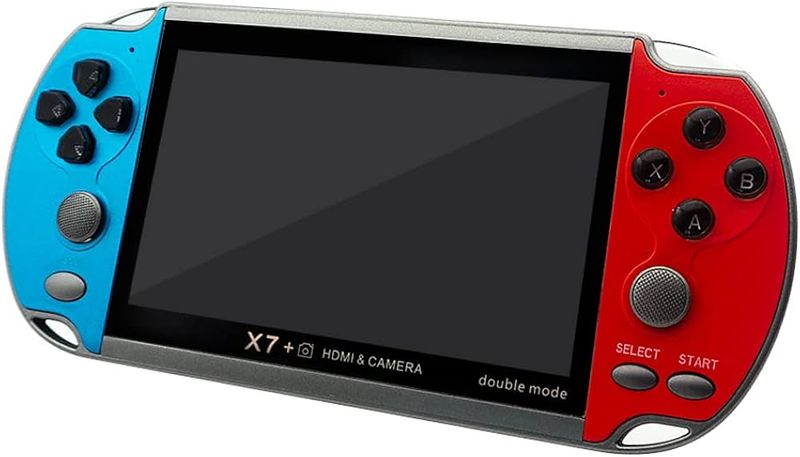 New Updates X7 Plus Handheld Game Console 5.1Inch HD Screen with HD camera