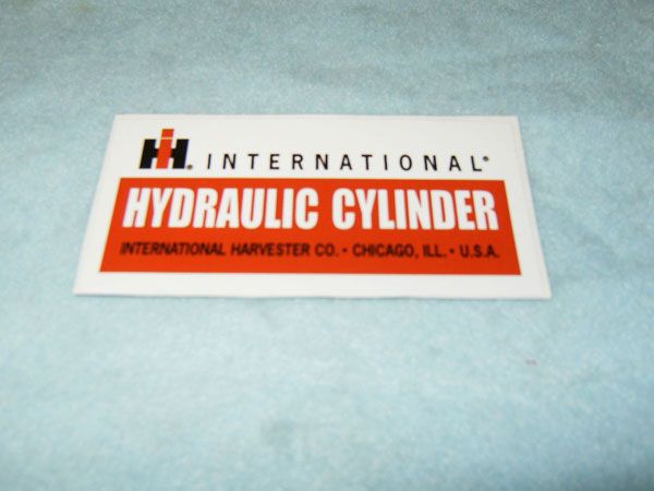 Hydraulic Cylinder Decal Fits: Plows Ect.