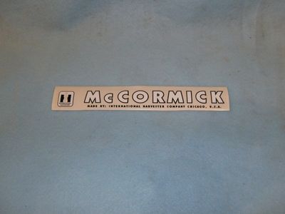 IH McCormick Decal 10&quot;  Long