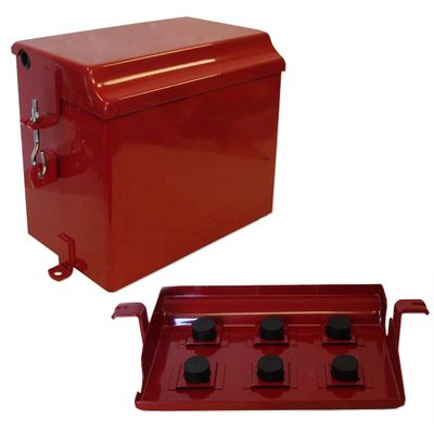 Farmall M Battery Box, 51707D, (also fits early Super M w/ battery box under fuel tank) IHS084