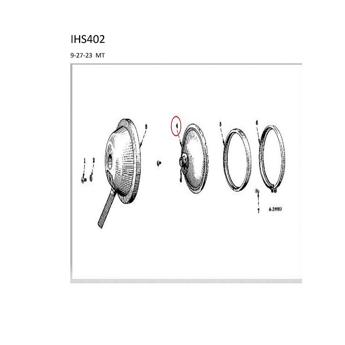 6 Volt Sealed Beam Bulb IHS402