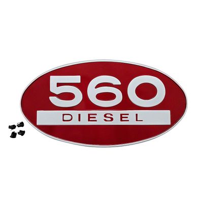 Side Emblem Farmall / IH 560 Diesel, 369129R1 IHS718