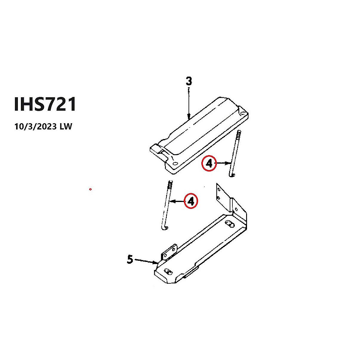 Battery Box J-Bolt Pair IHS721