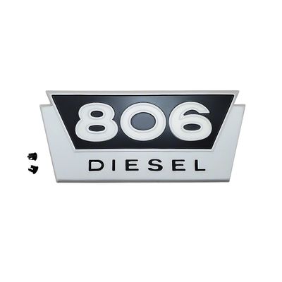 Side Emblem, Farmall IH 806 Diesel, 381558R1 IHS726