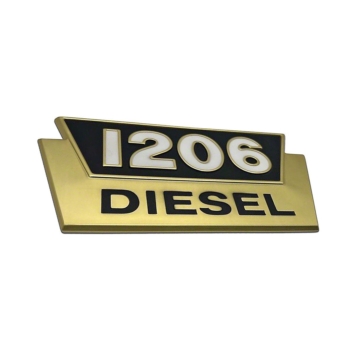 International Harvester 1206 Side Emblem - Authentic Aluminum Replacement (IHS783)