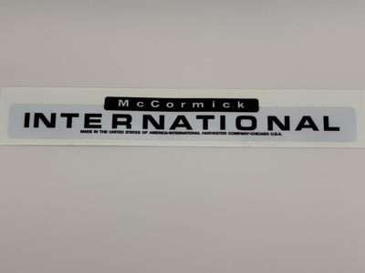 McCormick International Decal 8 7/8&quot; Long