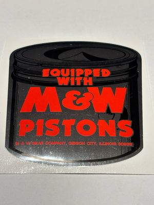 M&amp;W Piston Decal