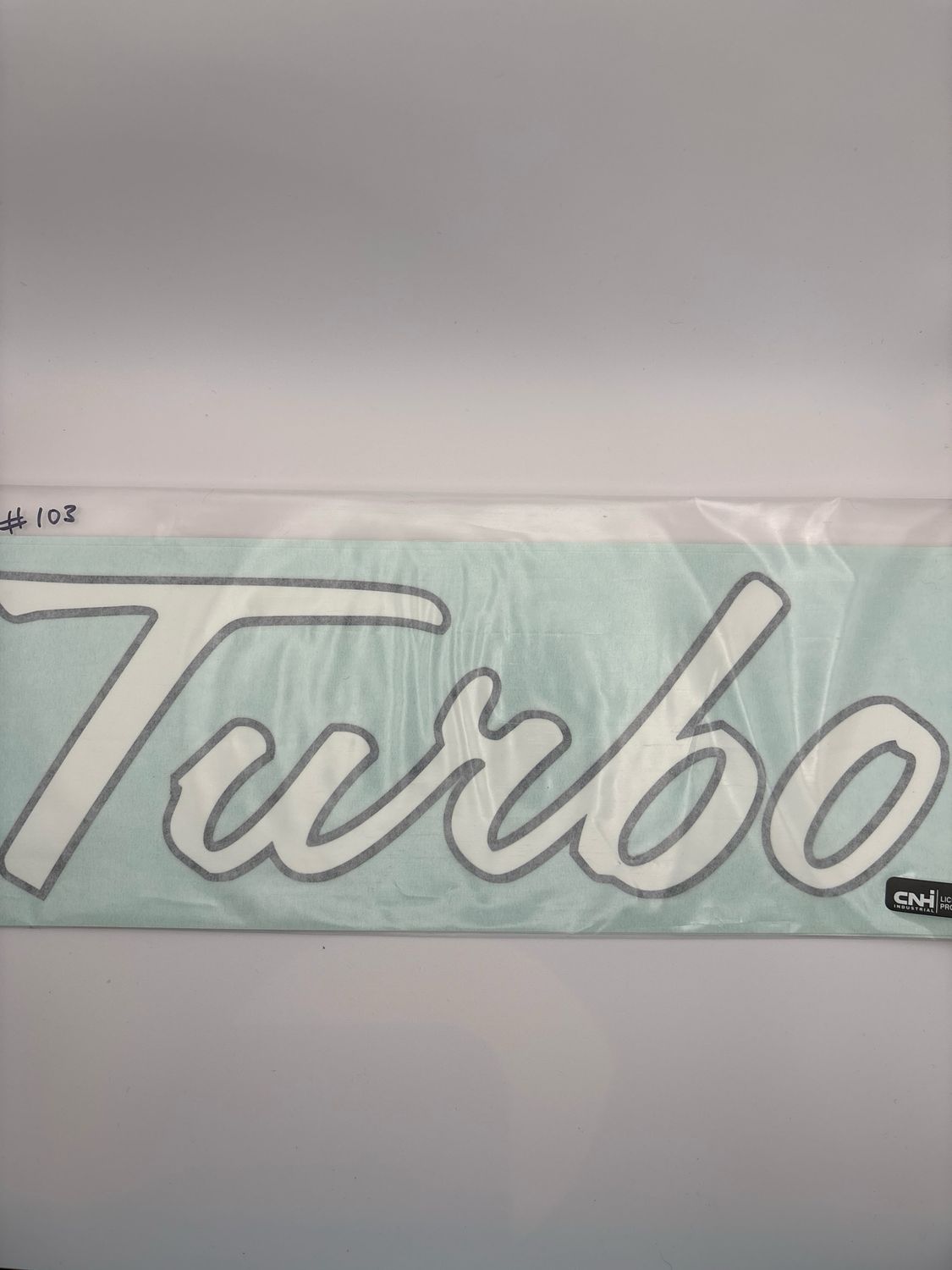 International Farmall Turbo Decal (black/white-set of 2)