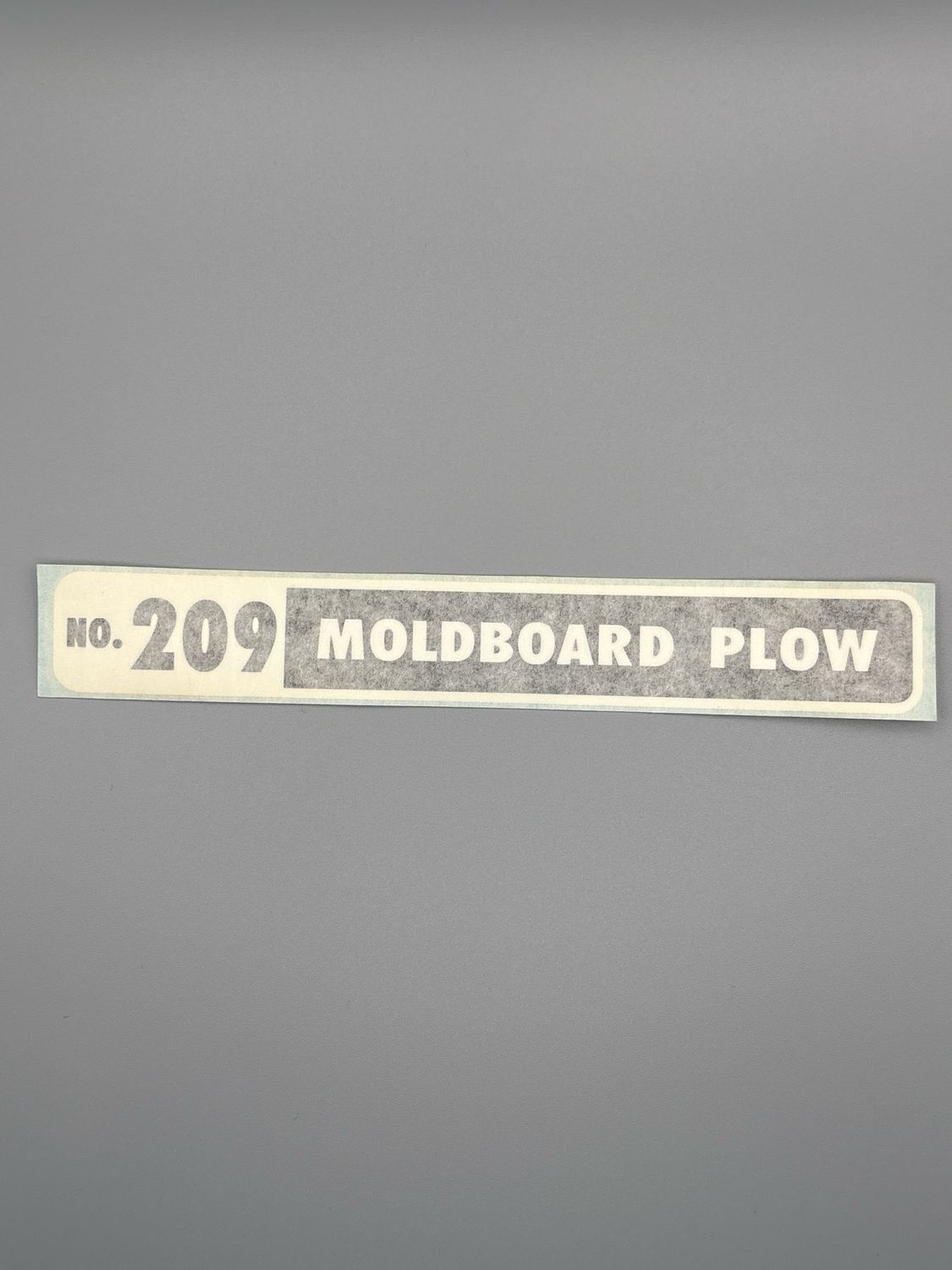 209 Moldboard Plow Decal-Black/White