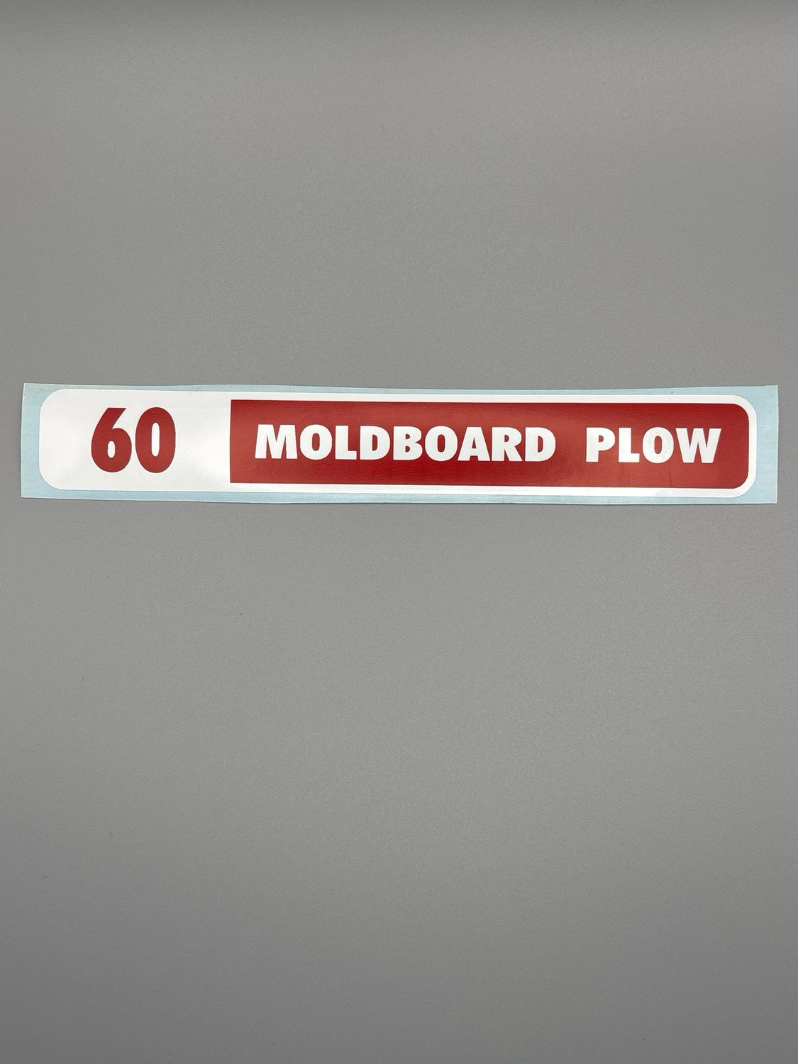 60 Moldboard Plow Decal-Red