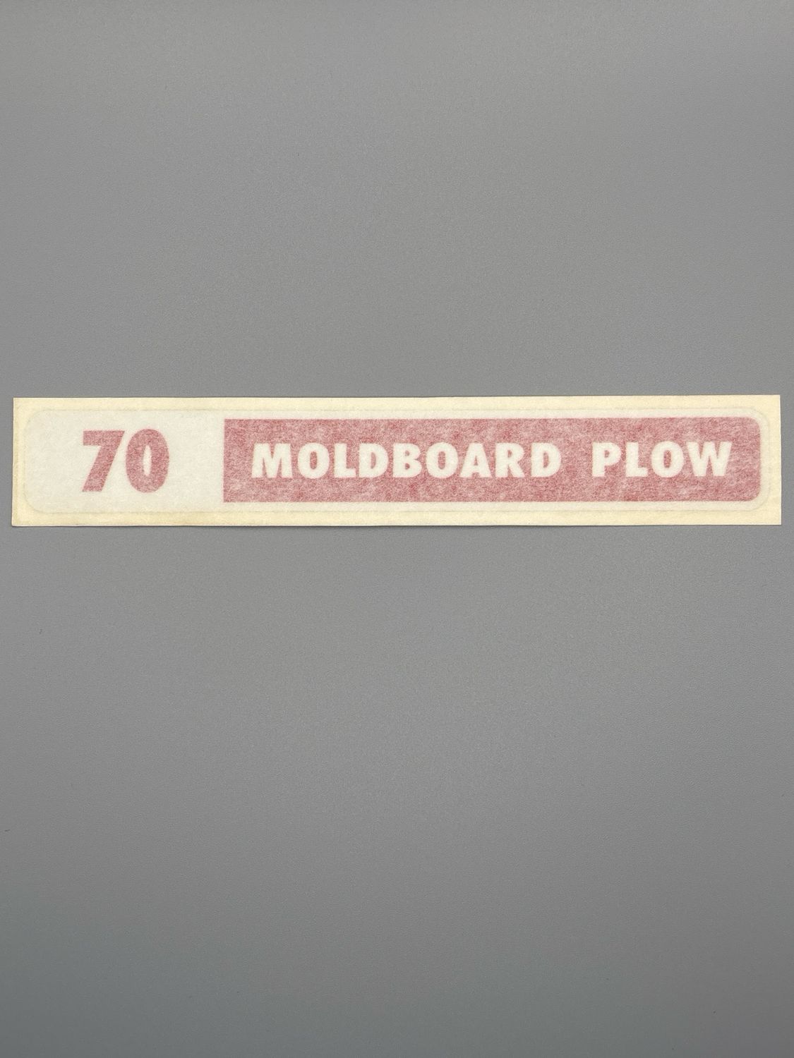 70 Moldboard Plow Decal