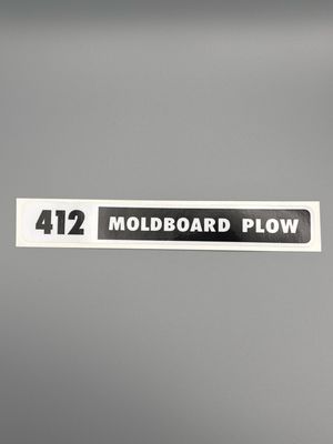 412 Moldboard Plow Decal