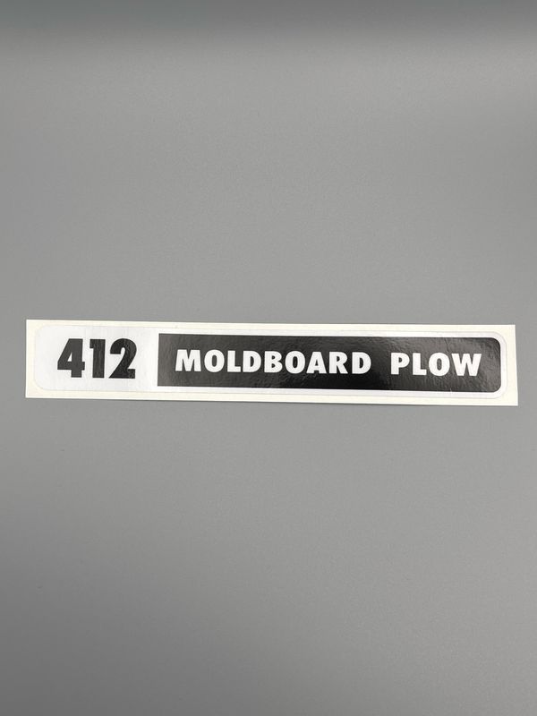 412 Moldboard Plow Decal