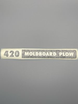 420 Moldboard Plow Decal