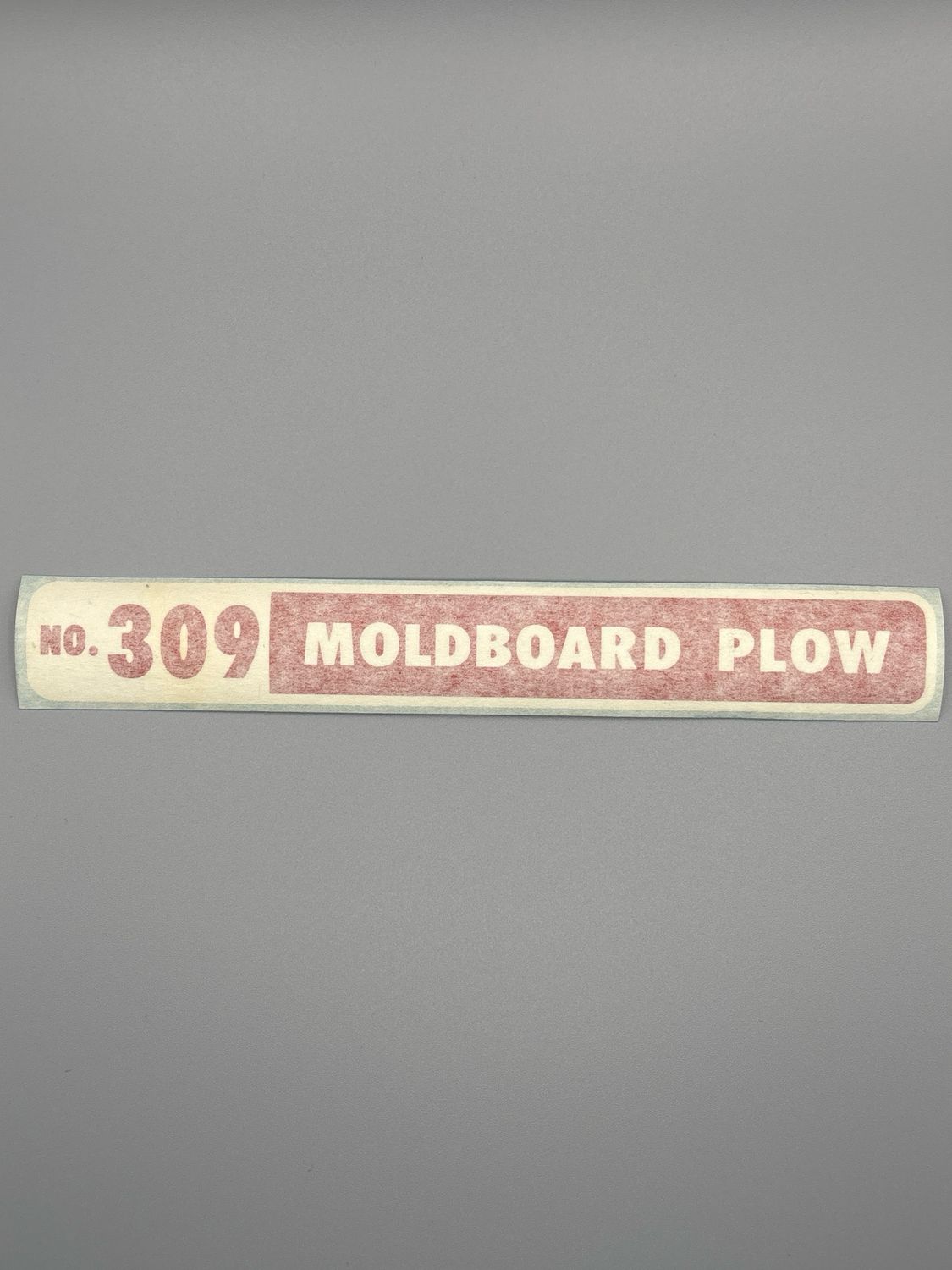 309 Moldboard Plow Decal-Red/White