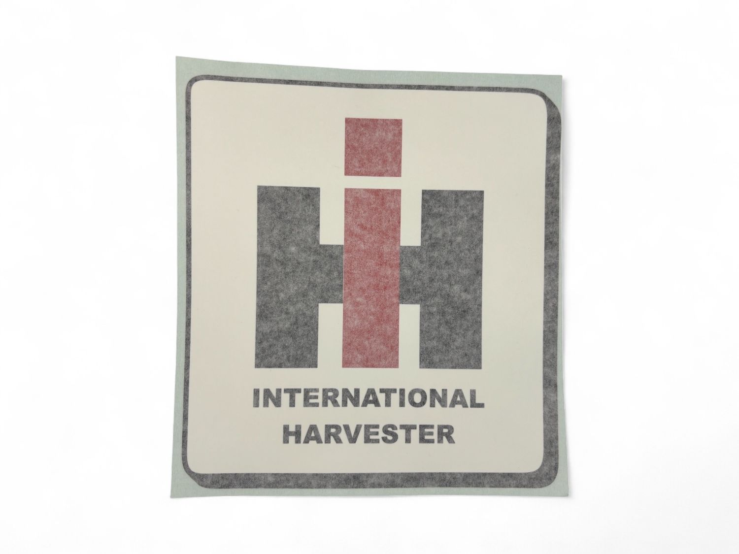 IH Logo with Shadow Decal  7 3/8 X 8&quot; tall