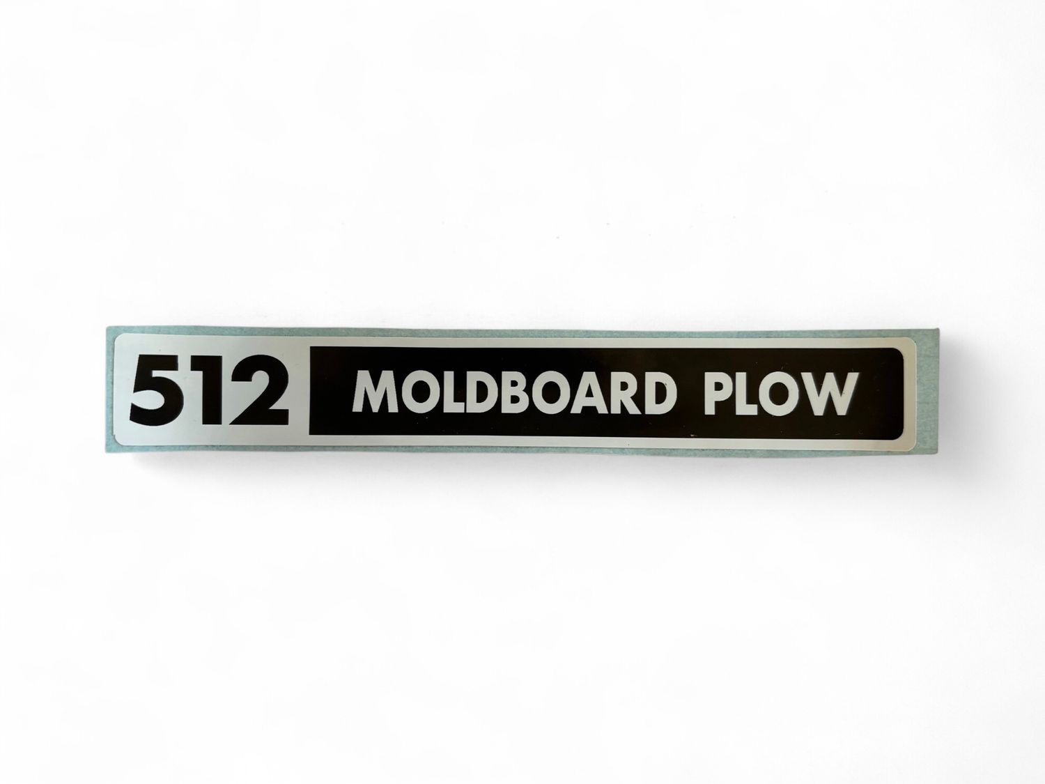 512 Moldboard Plow Decal-Black/White
