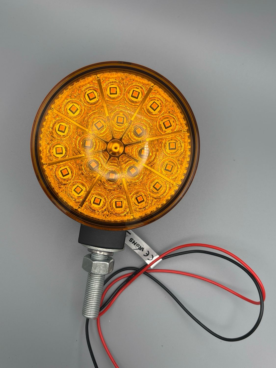 12-Volt LED Fender &amp; Cab Mount Warning Light (Amber/Amber Lenses)