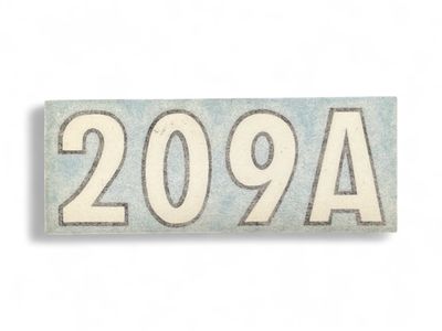 209A Plow Decal Small
