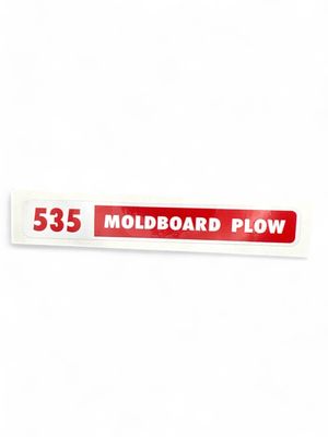 535 Moldboard Plow Decal-Red