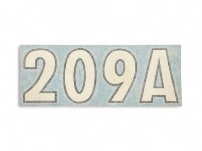 209A Plow Decal Large