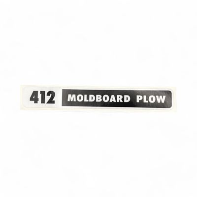 412 Moldboard Plow Decal