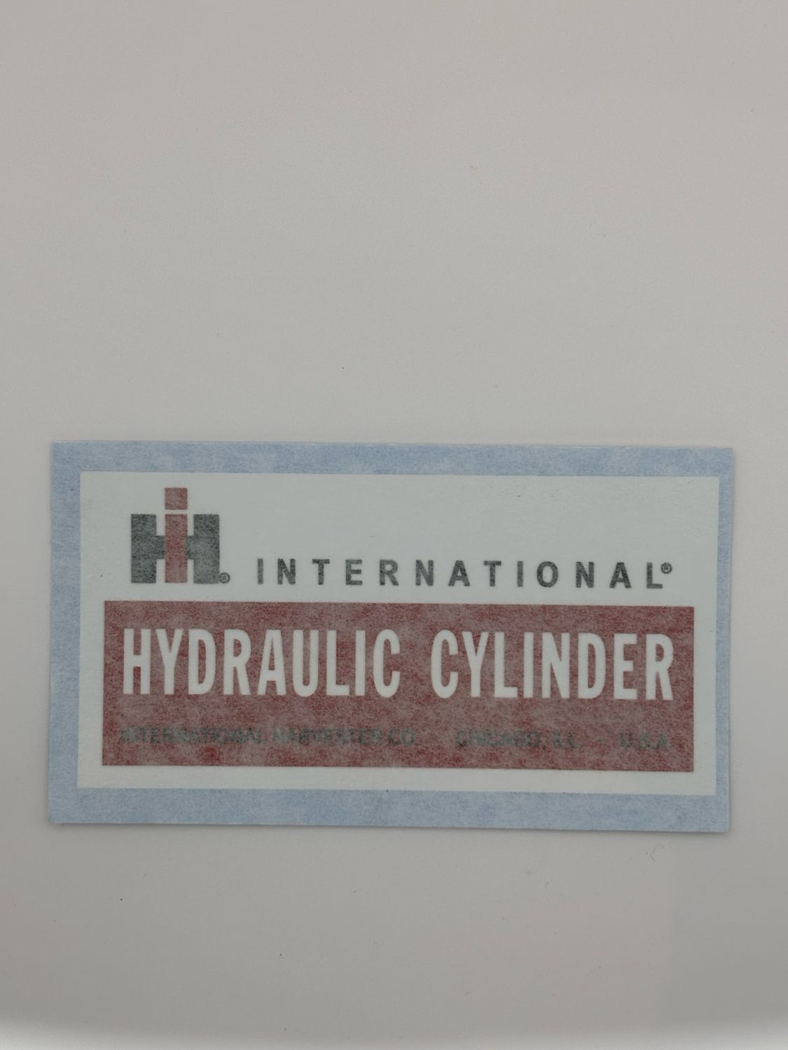 Hydraulic Cylinder Decal Fits: Plows Ect.