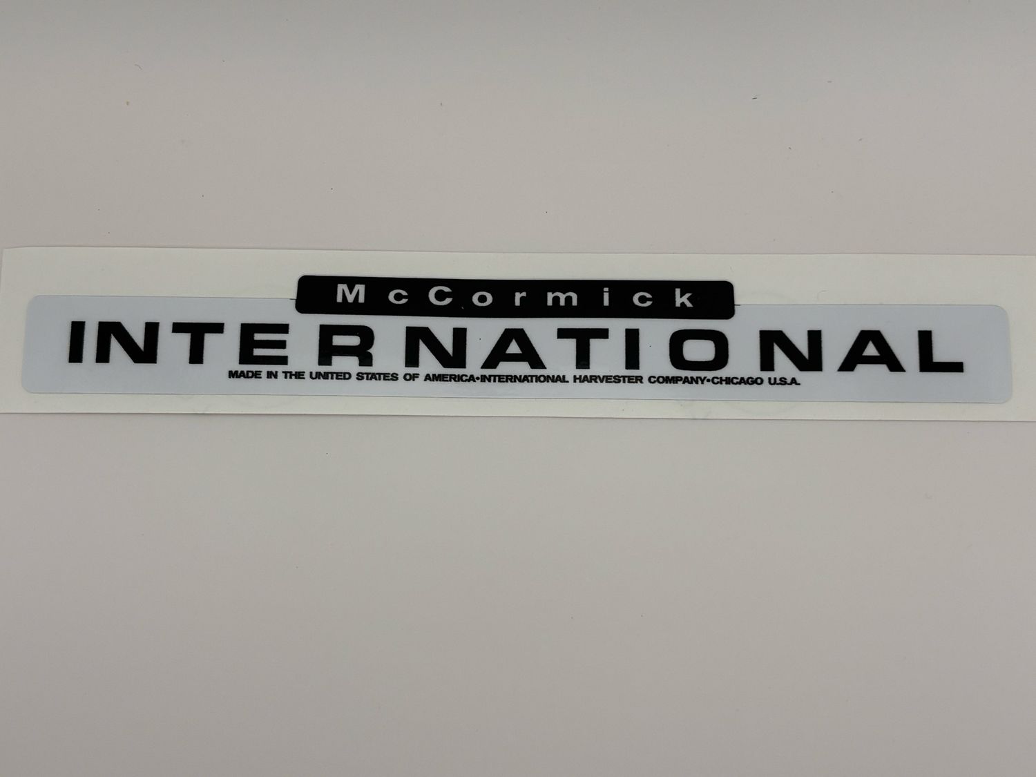 McCormick International Decal 7 1/4" Long