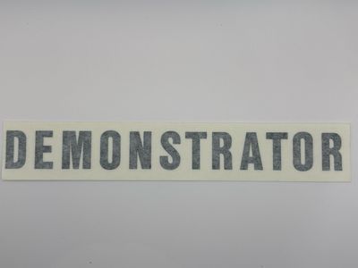 Demomstrator Decal Fits: All 1970 Demonstrators