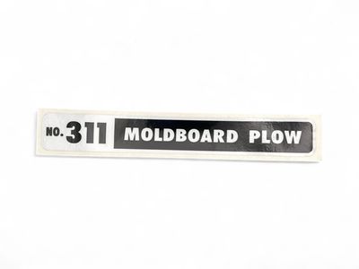 311 Moldboard Plow Decal