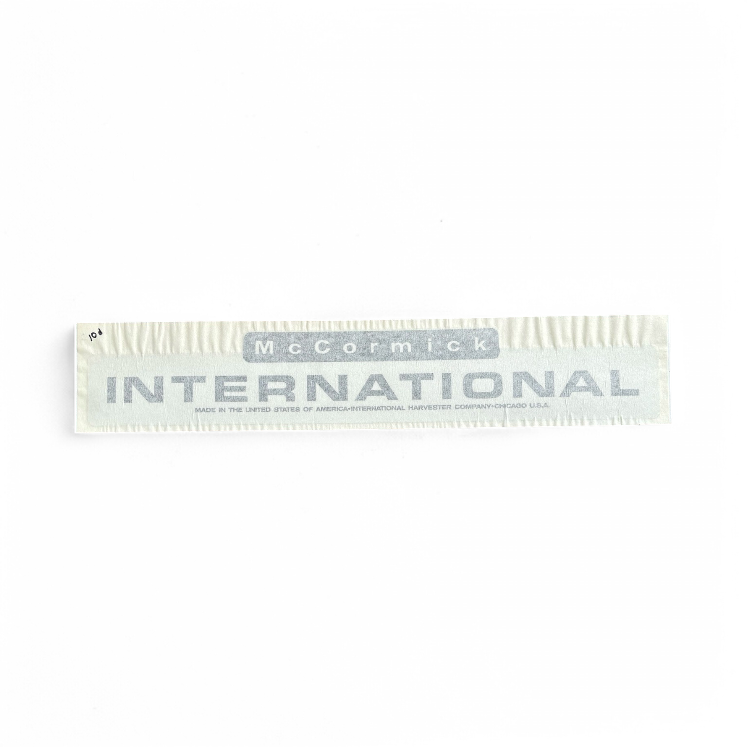 McCormick International Decal 17 6/8 Long X 2 7/8 Tall
