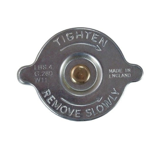 4 PSI Radiator Cap Radiator Cap with Gasket (For Pressurized systems) (For radiators with 1" tall filler neck)