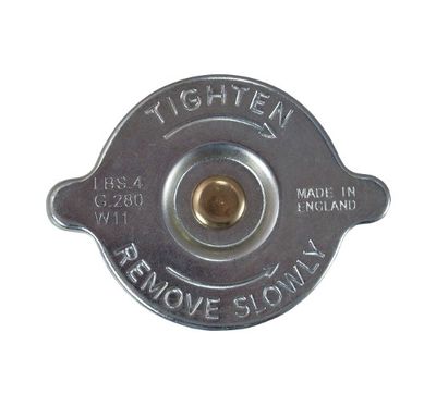 4 PSI Radiator Cap Radiator Cap with Gasket (For Pressurized systems) (For radiators with 1" tall filler neck)