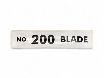 200 Blade Decal