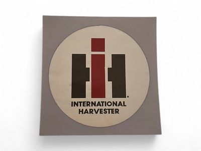 Decal-13 IH with Silver Round Background 1.5 inch